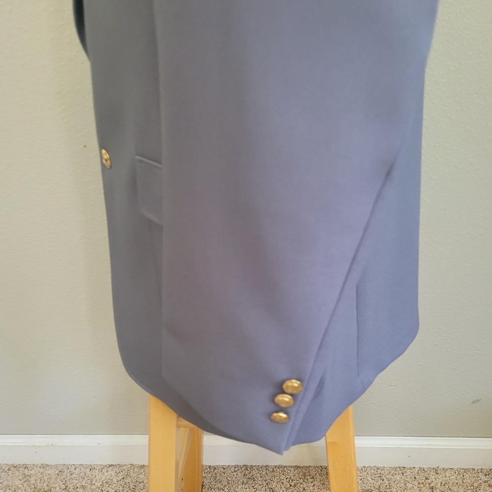 Oakton Gray Two Button Blazer Sportcoat 44R Jacket Perma Press - Picture 5 of 13